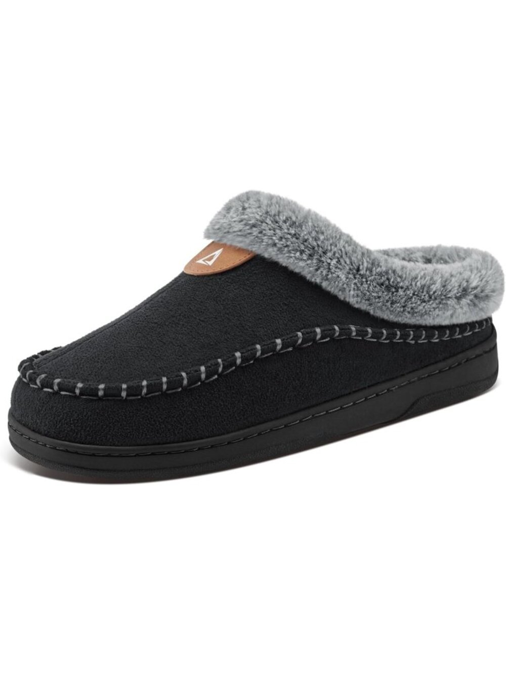 Cozy Memory Foam Moccasin Slippers for Men | Warm Indoor House Shoes